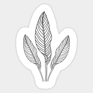 Tropical Leaf Sticker